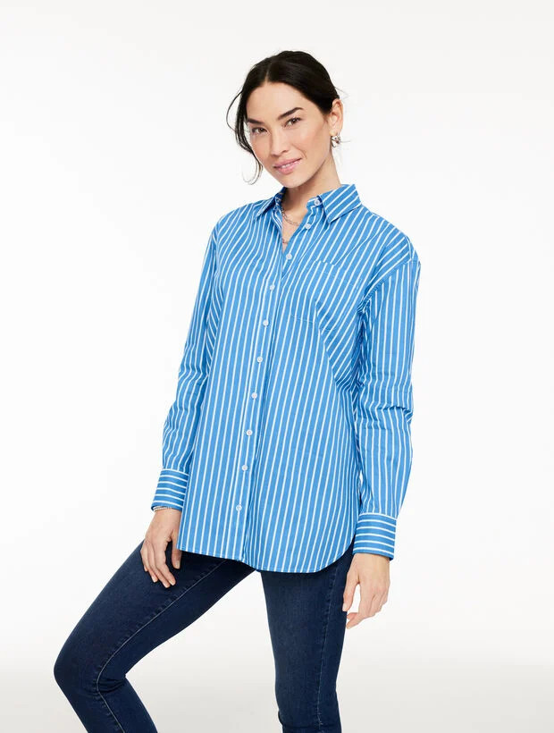 Everyday Relaxed Shirt - Sailor Stripe | Talbots