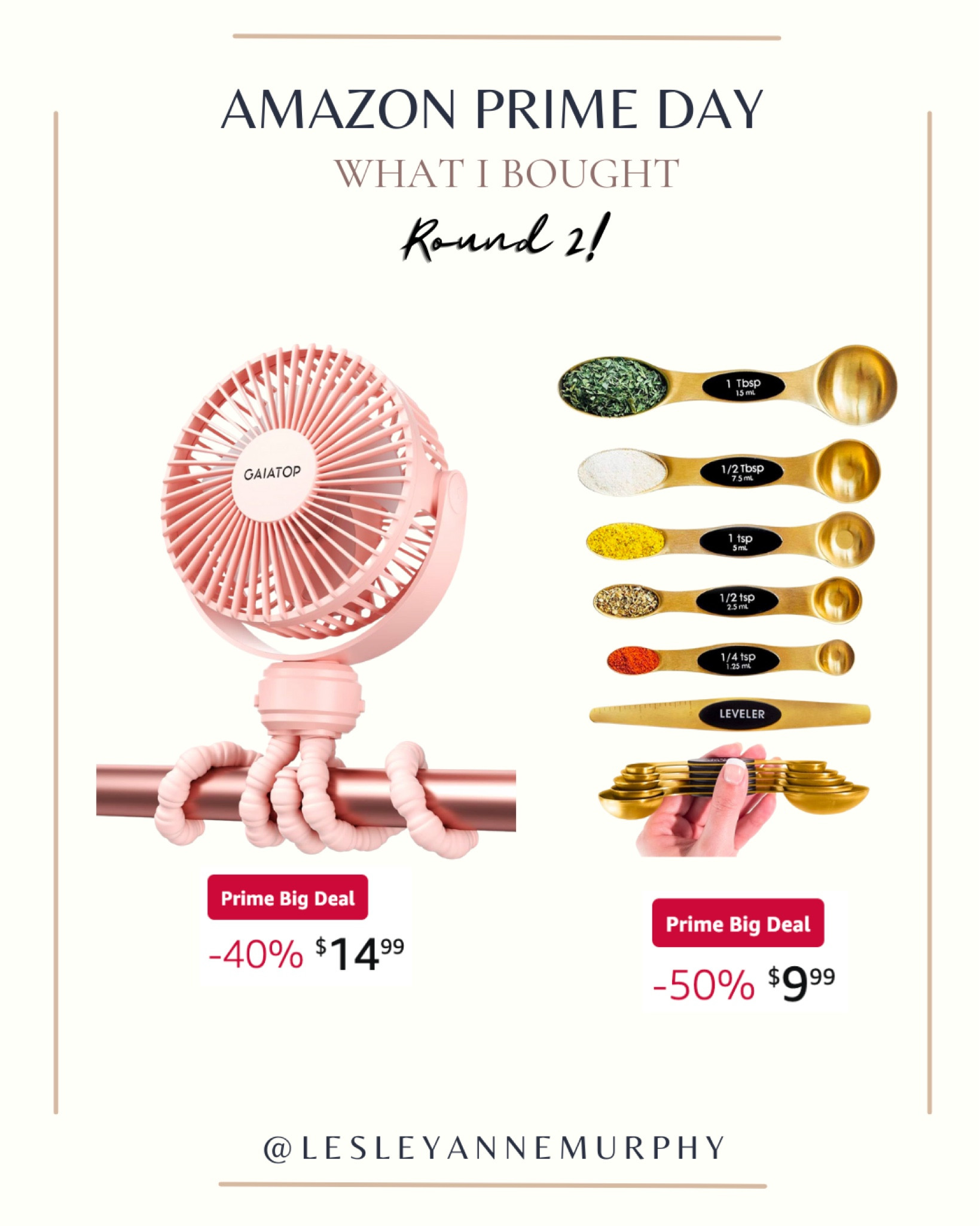 Amazon Prime Deals under $15! I couldn’t help myself with these magnetic measuring spoons that are beautiful, functional & under $10! The 💗pink💗 fan that clips on to the stroller is a must have for each baby. 

#LTKbaby #LTKhome #LTKxPrime