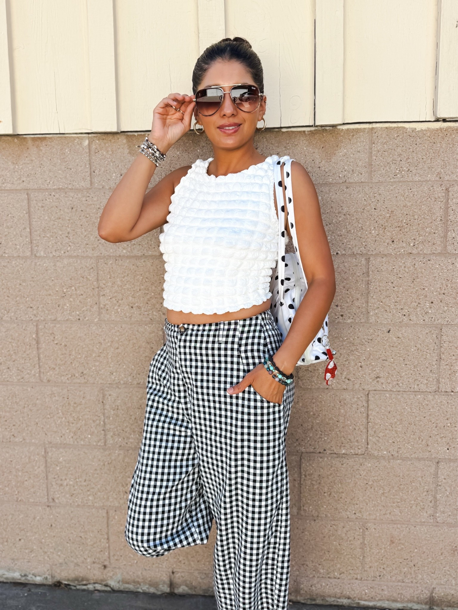 Chic meets effortless! 🤎 These plaid barrel-leg pants are the perfect statement piece for so many occasions. Style them for the office, a teacher outfit, casual everyday wear, or dress them up for date night. They’re comfortable, flattering, and easy to pair with your favorite basics for a timeless look you’ll wear on repeat. Size S 

plaid barrel pants, barrel leg pants, plaid trousers, office outfit, workwear, teacher outfit, business casual, casual chic outfit, date night outfit, fall fashion, neutral outfit, classy style, everyday fashion, trendy pants, women’s work outfit, capsule wardrobe, effortless style, chic outfit, LTK fashion, Amazon fashion

#LTKootd #LTKOver40 #LTKSaleAlert