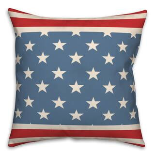 Red & Blue Stars & Stripes Throw Pillow By Designs Direct | 18" x 18" | Michaels® | Michaels Stores
