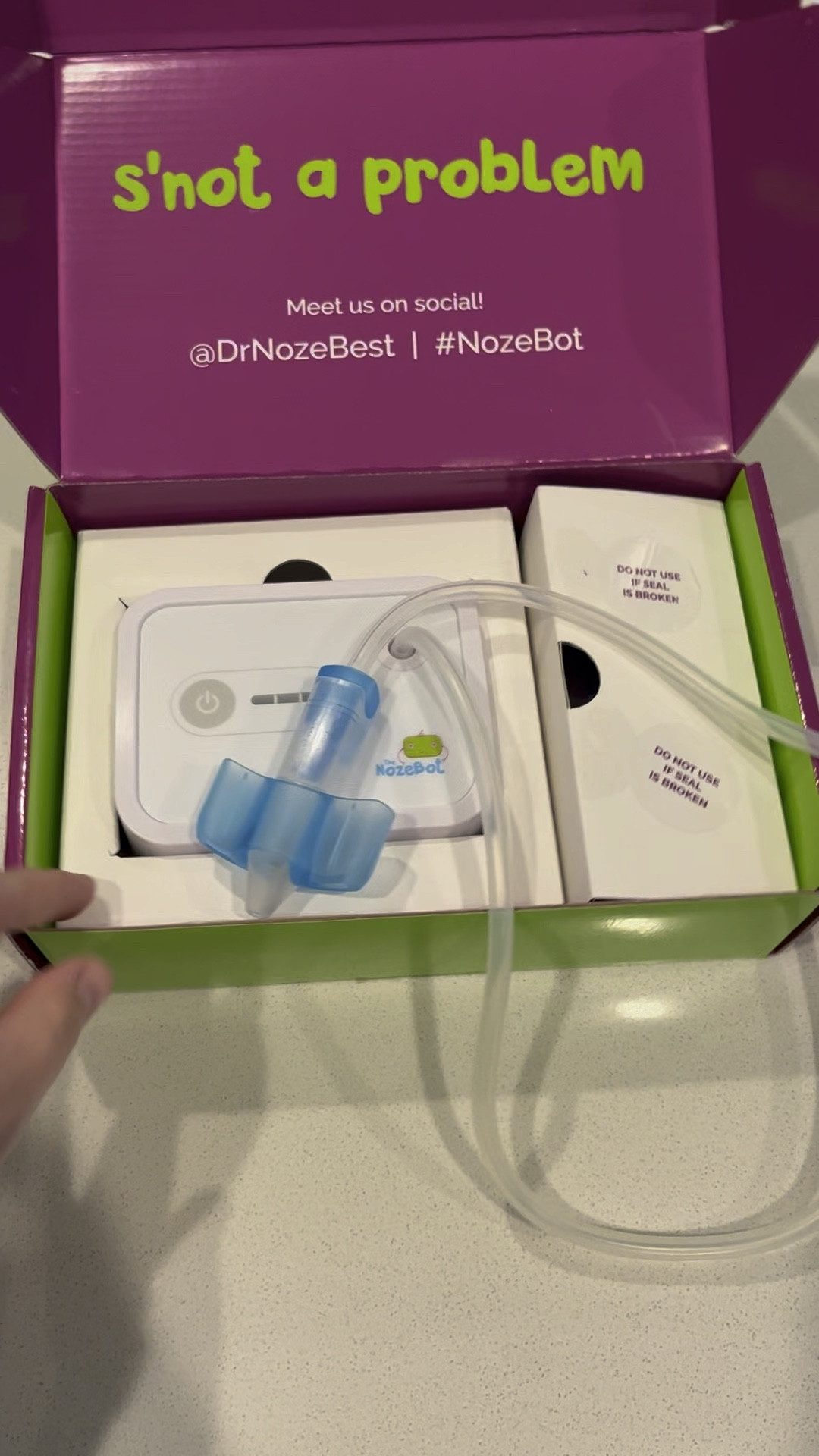 The NozeBot Baby Nasal Aspirator