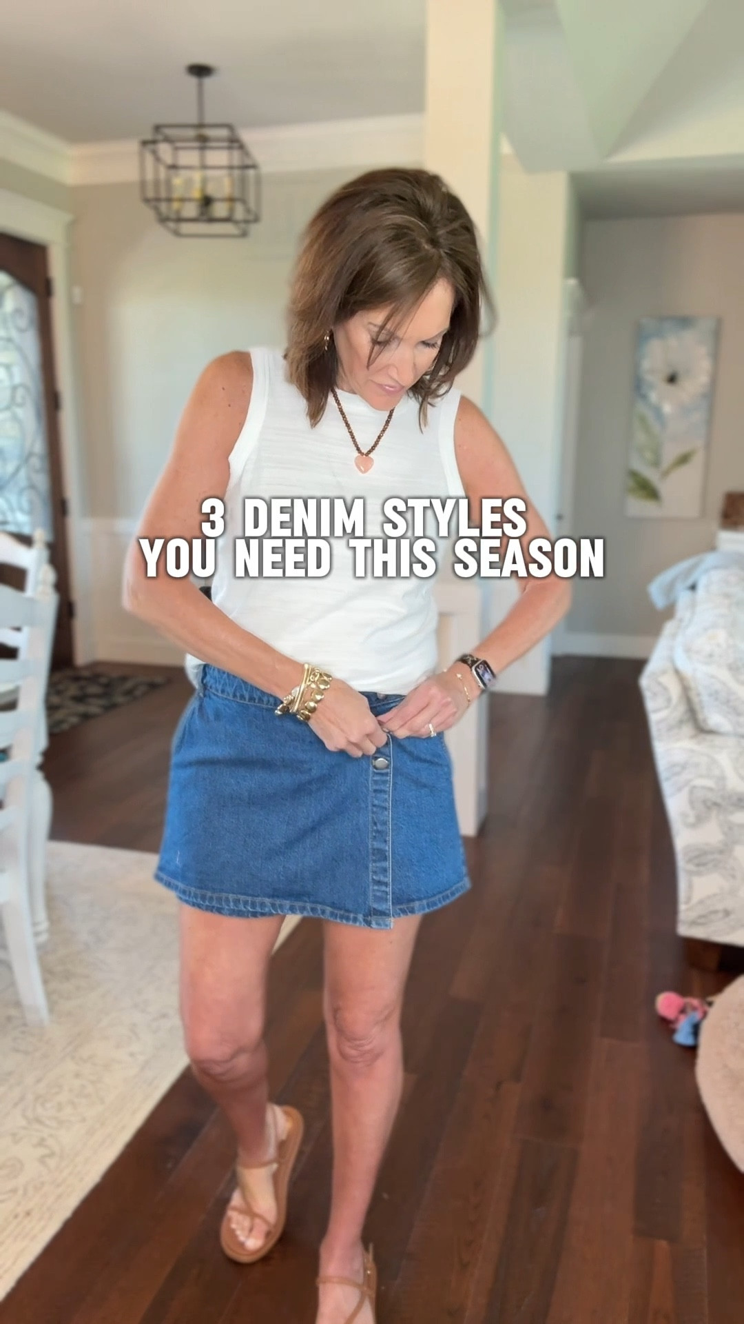 Denim skort - size 8
Tank - size medium 
Striped ruffle collar shirt - size medium 
Denim Bermuda shorts - size 28 tall
White ruffle collar shirt - medium 


Summer style 
Spring style 

#LTKTall #LTKMidsize