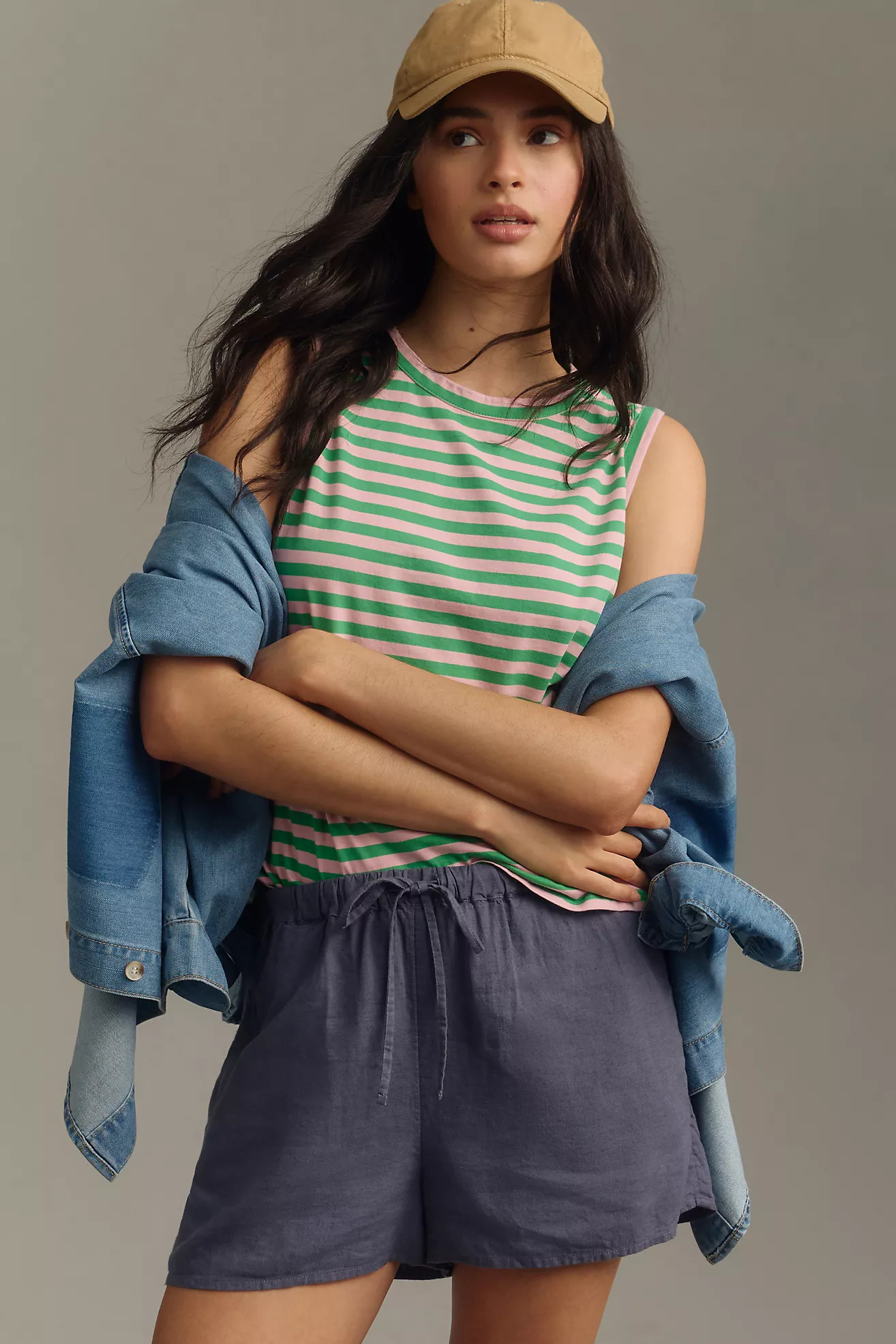 San Diego Hat Co. Linen Baseball Cap | Anthropologie (US)