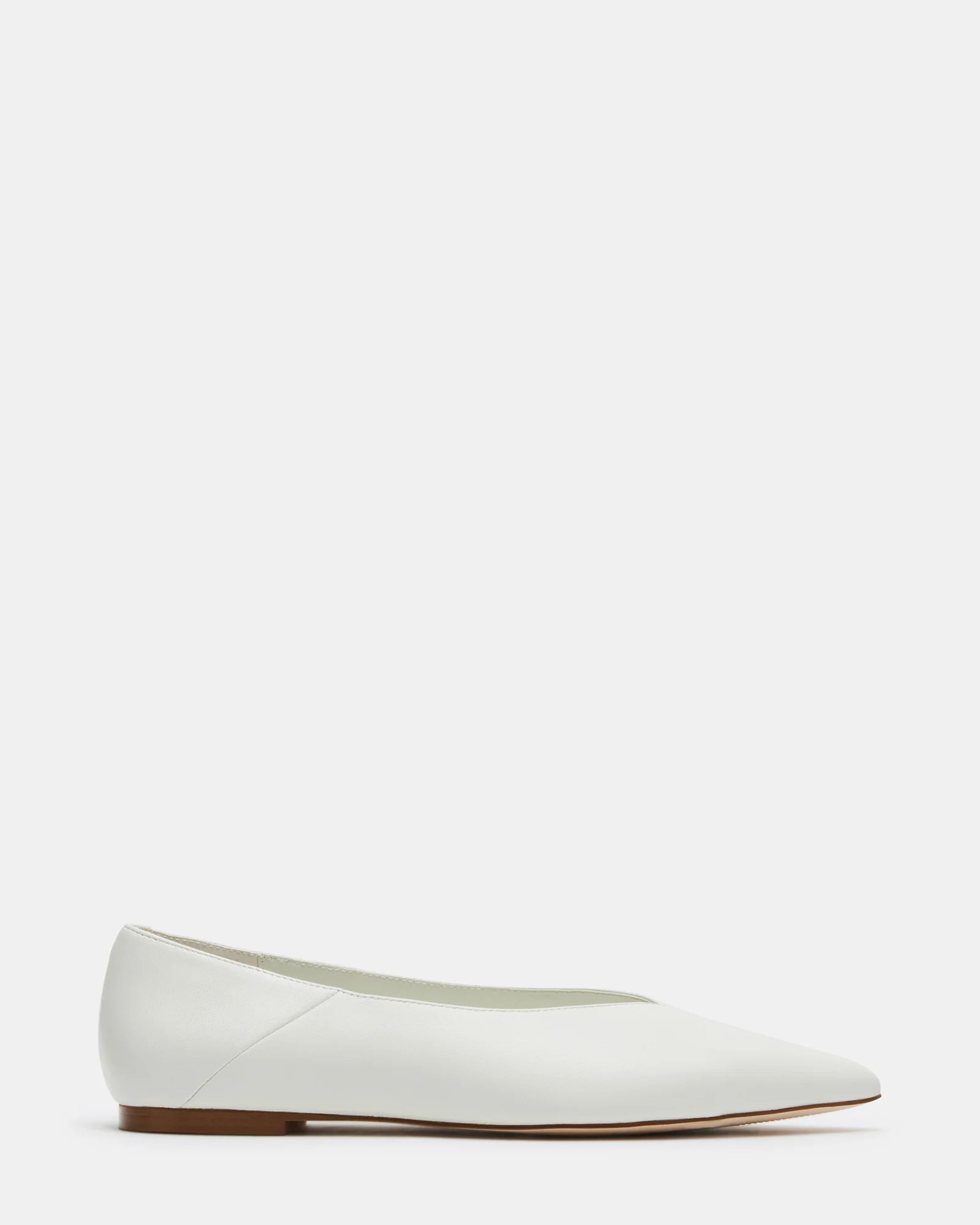 IDALINE Ice Leather Pointed Toe Ballet Flat | Women's Flats | Steve Madden (US)