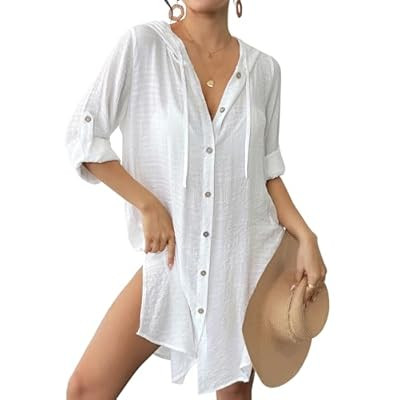 Bsubseach Bathing Suit Cover Up for Women Long Sleeve Swimsuit Coverup Sheer Dres… | Amazon (US)