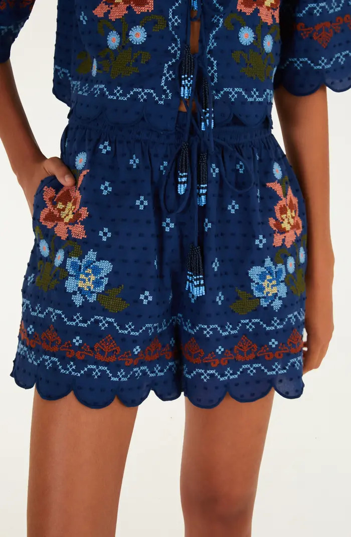 Stitched Garden Cover-Up Shorts | Nordstrom