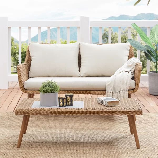 Macgregor Outdoor 2 Piece Seating Group with Cushions | Wayfair North America