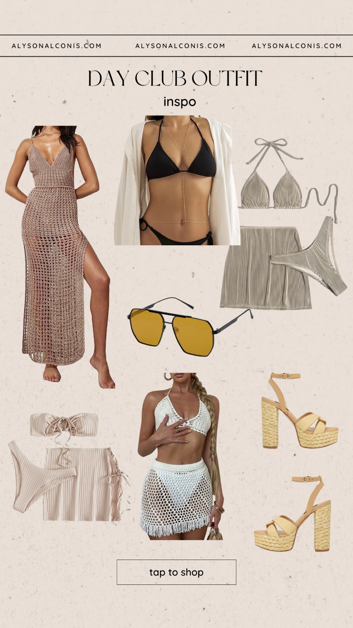 Day club, pool party, Vegas pool party outfit inspo