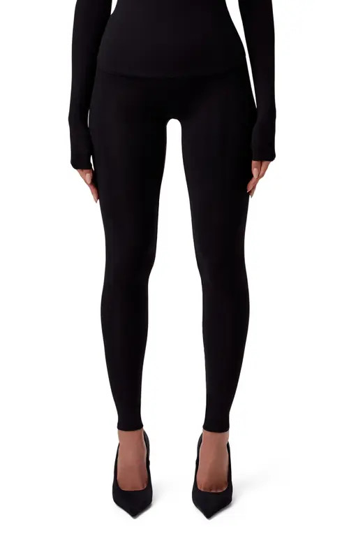 Naked Wardrobe High Waist Leggings in Black at Nordstrom, Size Large | Nordstrom