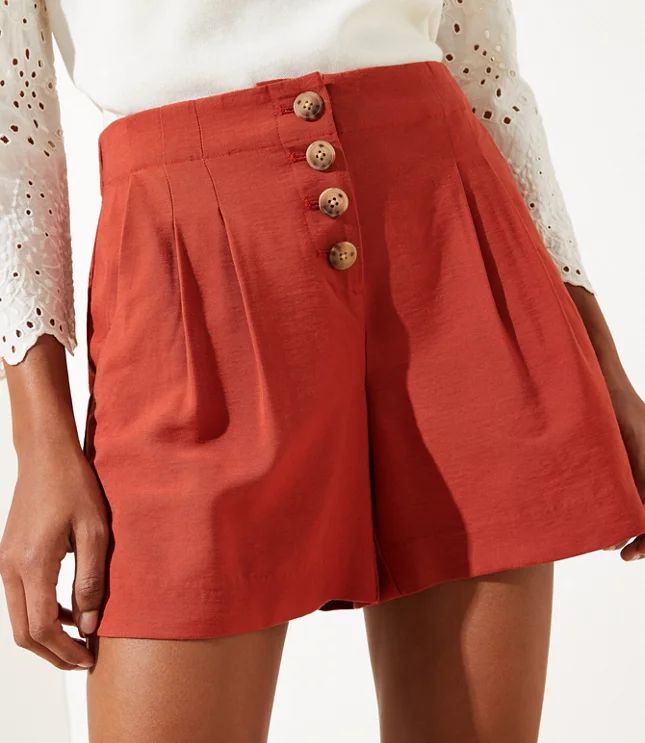 Button Front Shorts | LOFT | LOFT