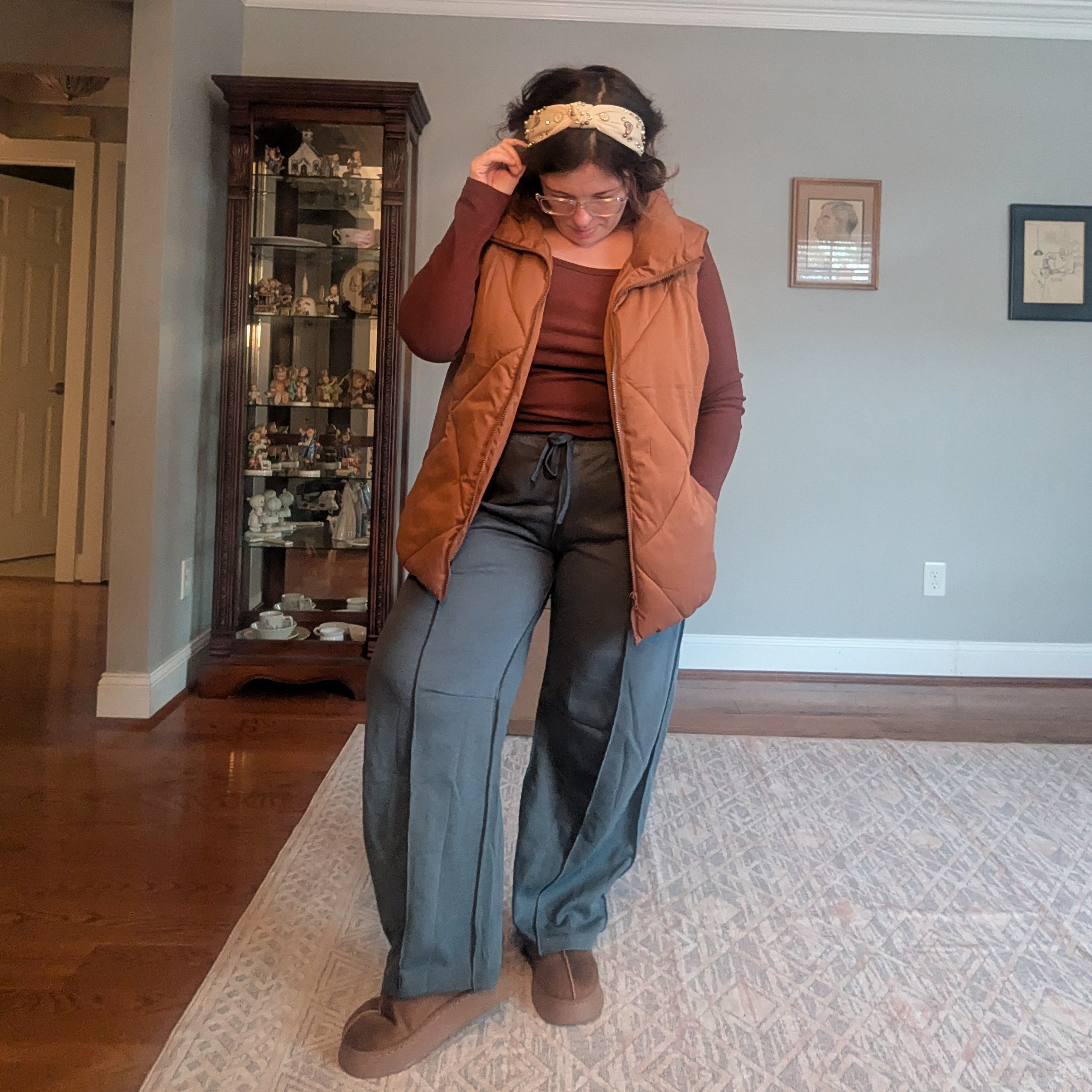 Headbands similar, vest larger size, tee tts, pants tts, shoes tts

#LTKSeasonal #LTKPetite #LTKMidsize