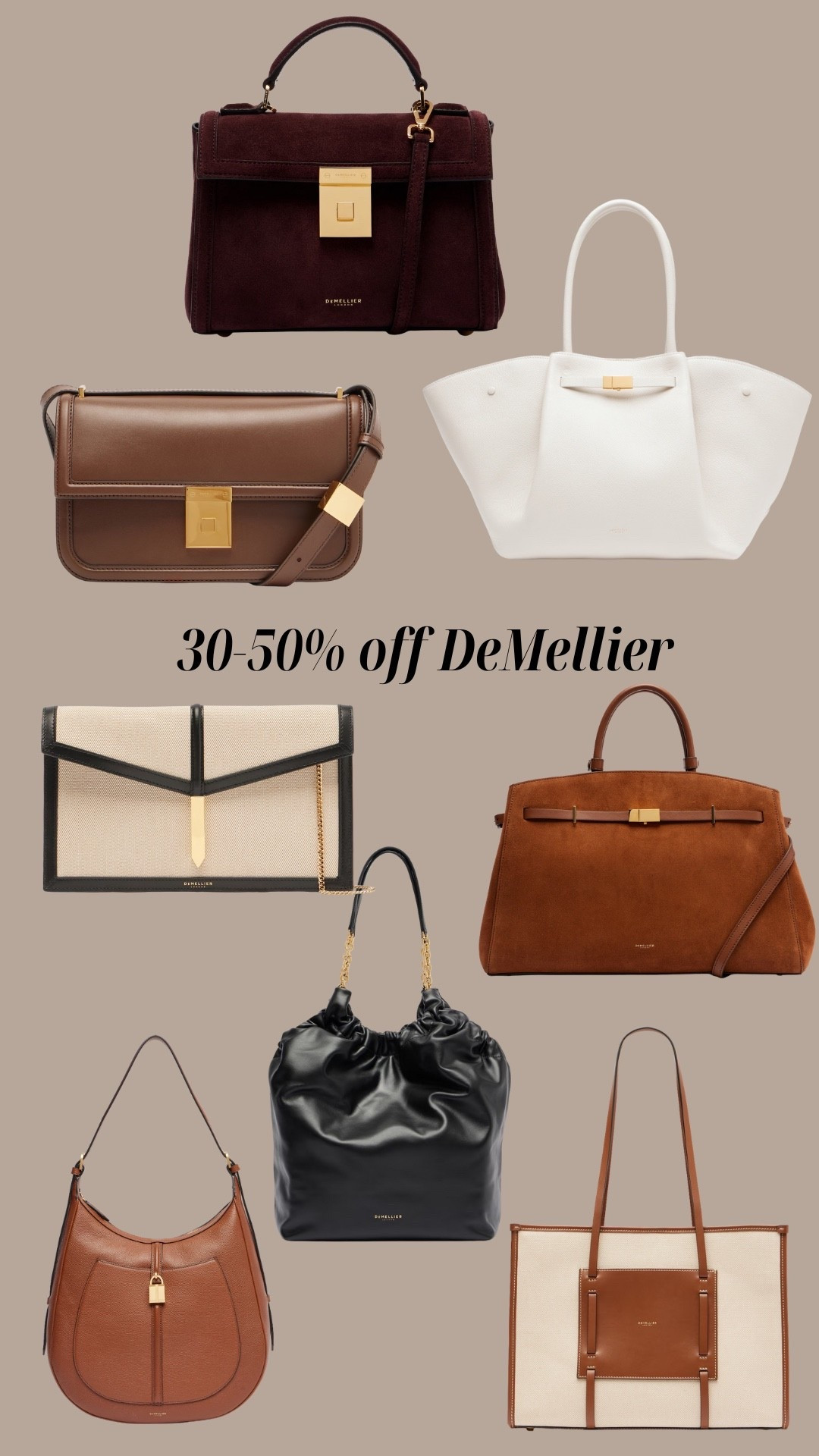 30-50% off these DeMellier bags on MyTheresa for Black Friday 🖤

#LTKCyberWeek #LTKstyletip #LTKwinter