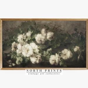 Samsung Frame TV Art  Vintage Flower Still Life DIGITAL | Etsy | Etsy (US)