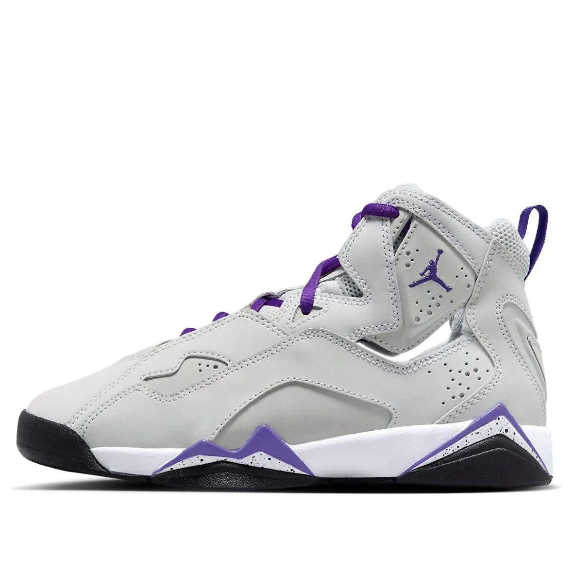 (GS) Air Jordan True Flight 'Base Grey Purple Venom' | KICKS CREW