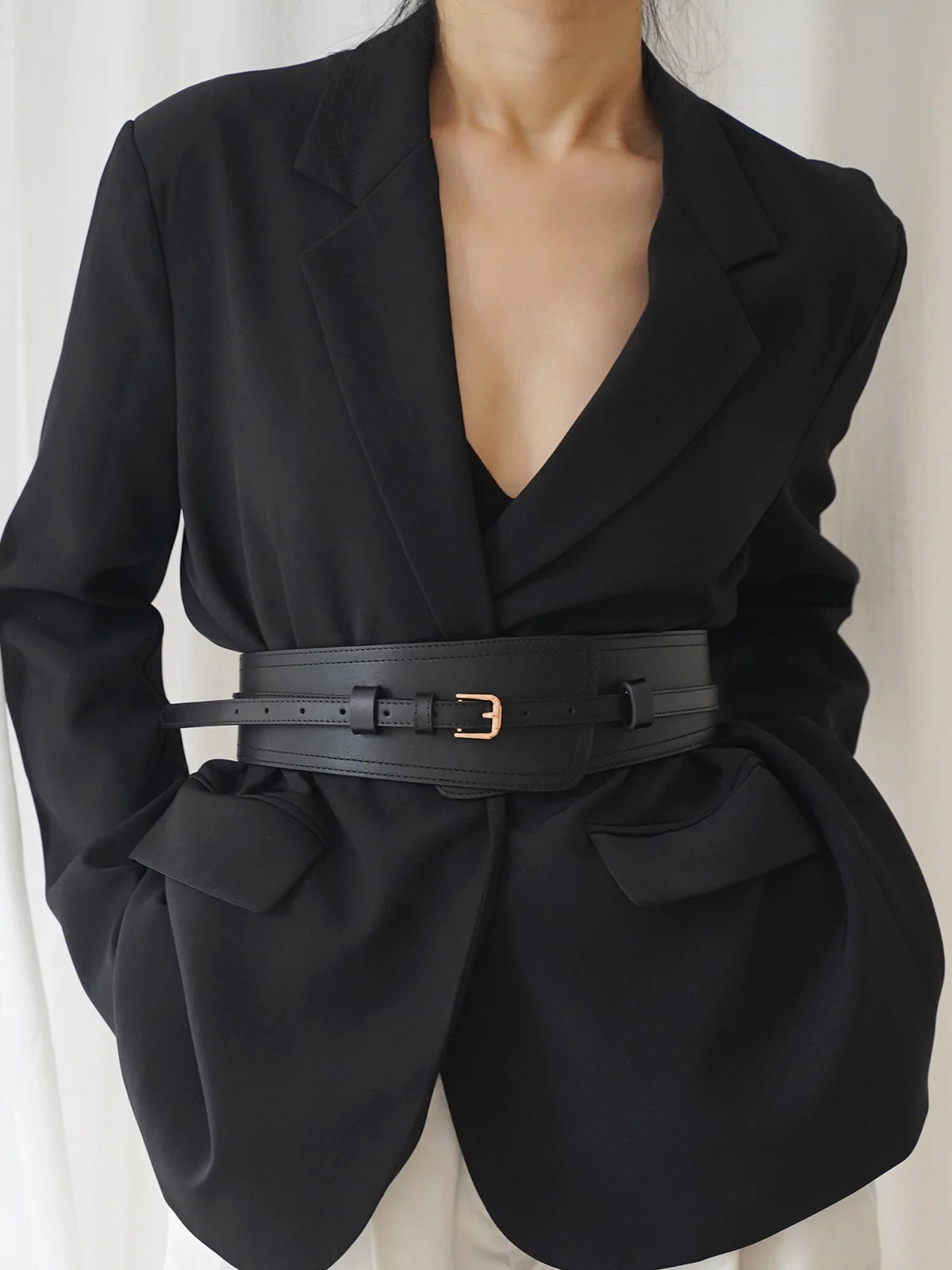 Oversized Two Way Cowhide Belt | Commense