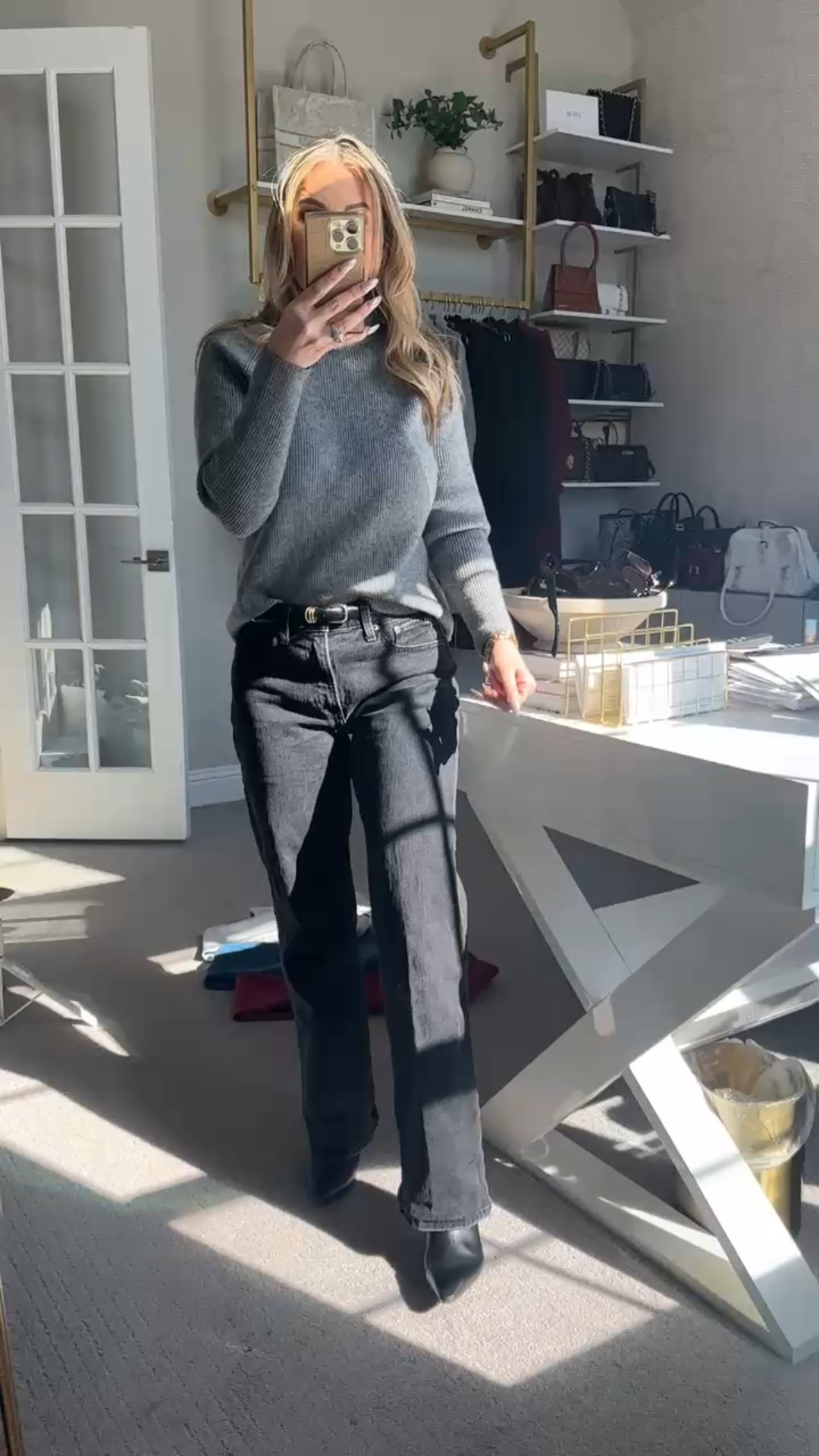 OOTD! Sweater, jeans, belt and boots all linked ⬆️

#LTKStyleTip #LTKSeasonal #LTKFindsUnder100