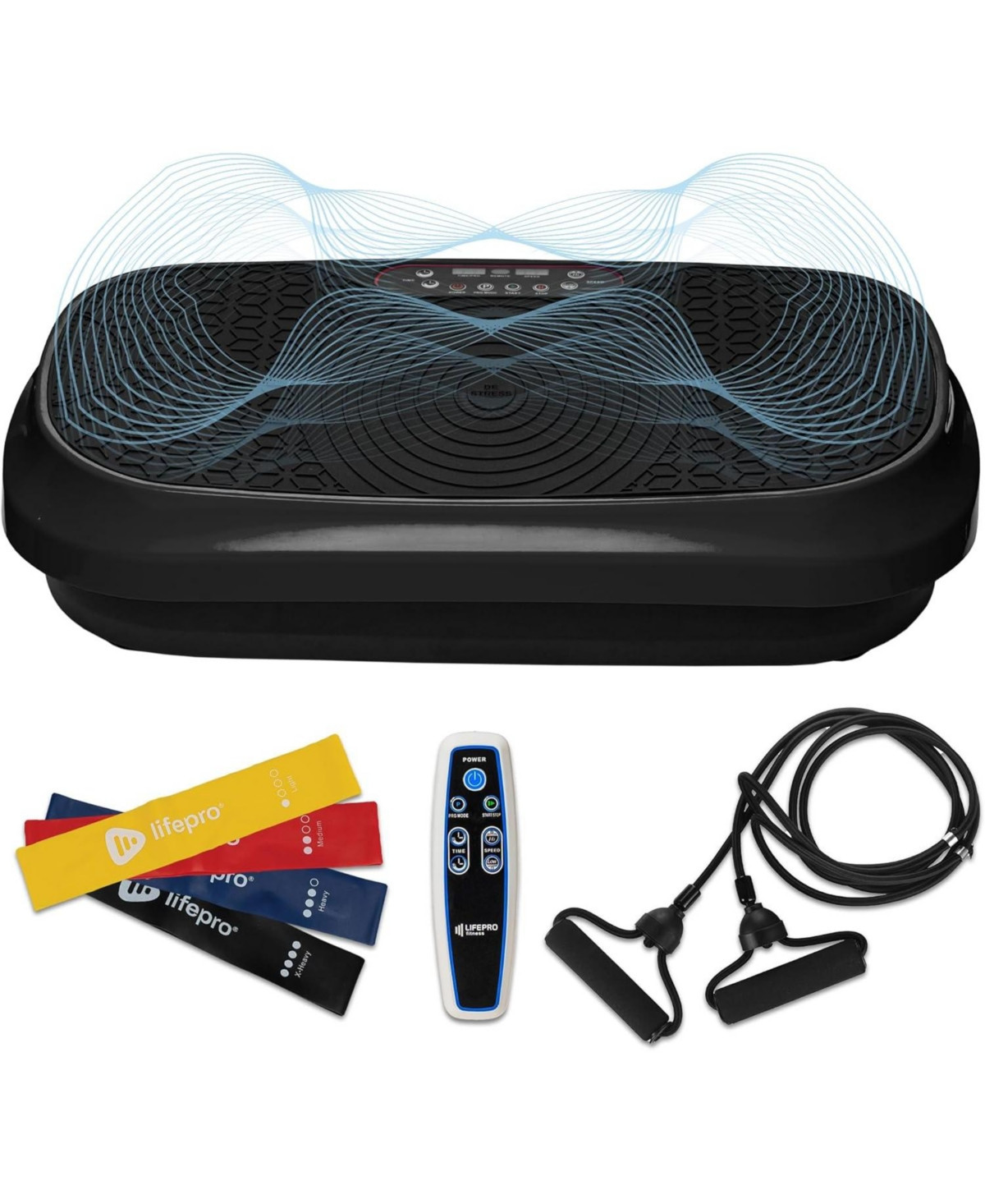 LifePro Waver Mini Vibration Plate – Whole Body Vibration Machine for Weight Loss, Toning, Wellness - Black | Macy's