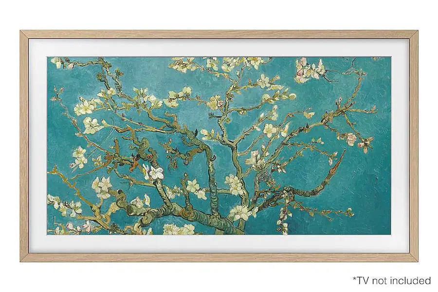 Samsung - 32” The Frame Customizable Bezel - Modern Teak | Best Buy U.S.