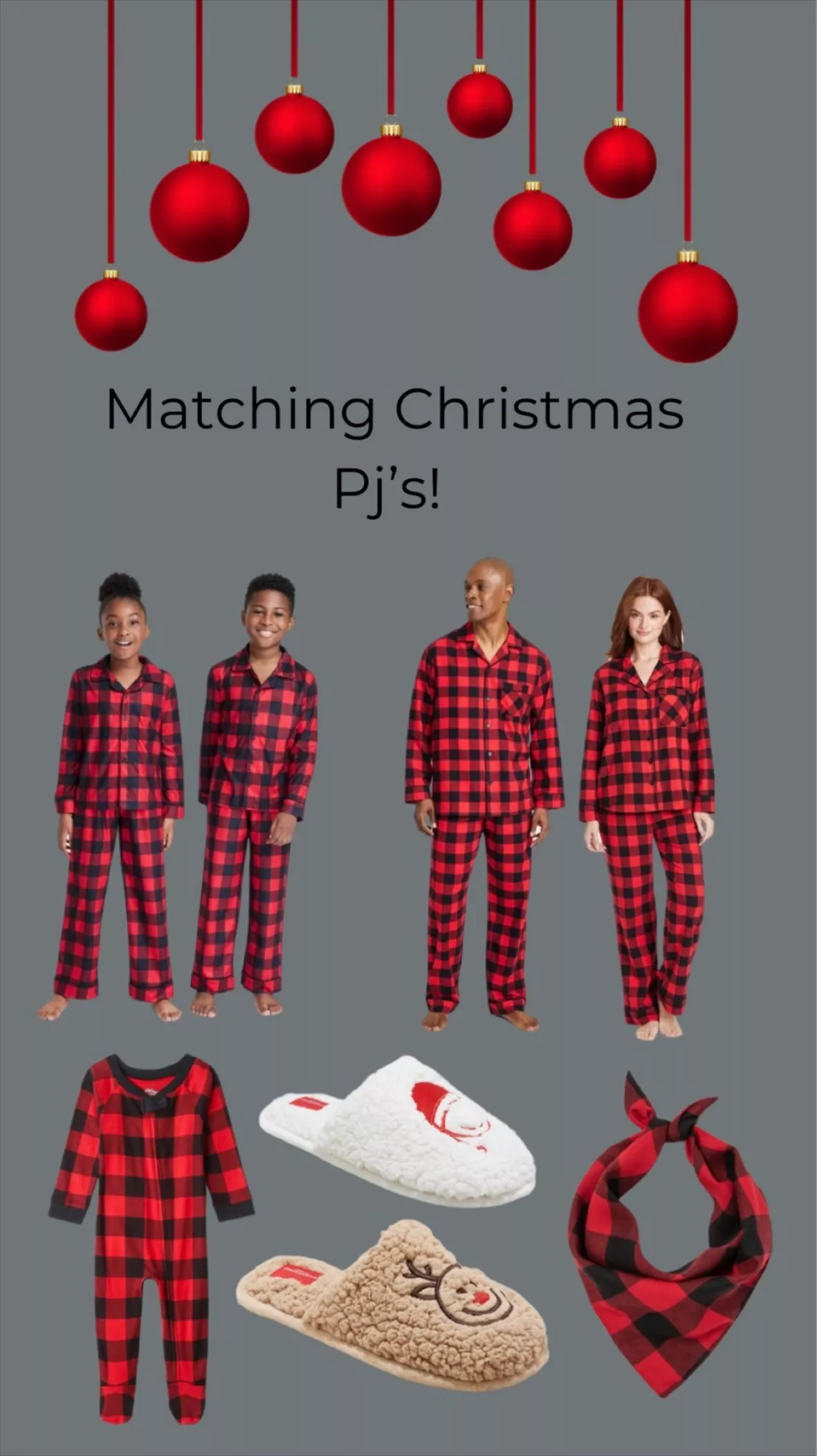 Matching pajamas for the whole family