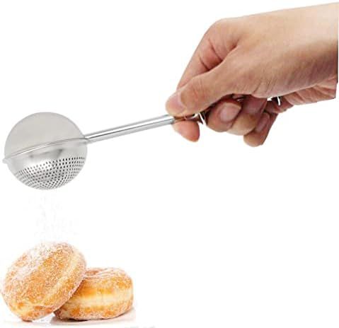 HULISEN Flour Duster for Baking, One-Handed Operation, 304 Stainless Steel Powdered Sugar Shaker Dus | Amazon (US)