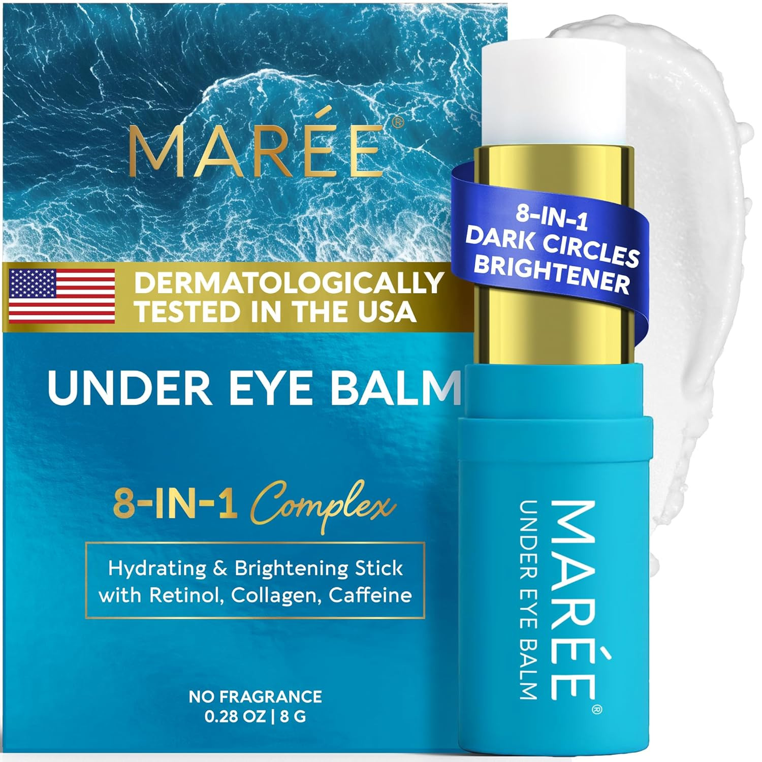 MAREE Retinol Under Eye Brightener Stick - Under Eye Bags Care Balm Cream | Amazon (US)