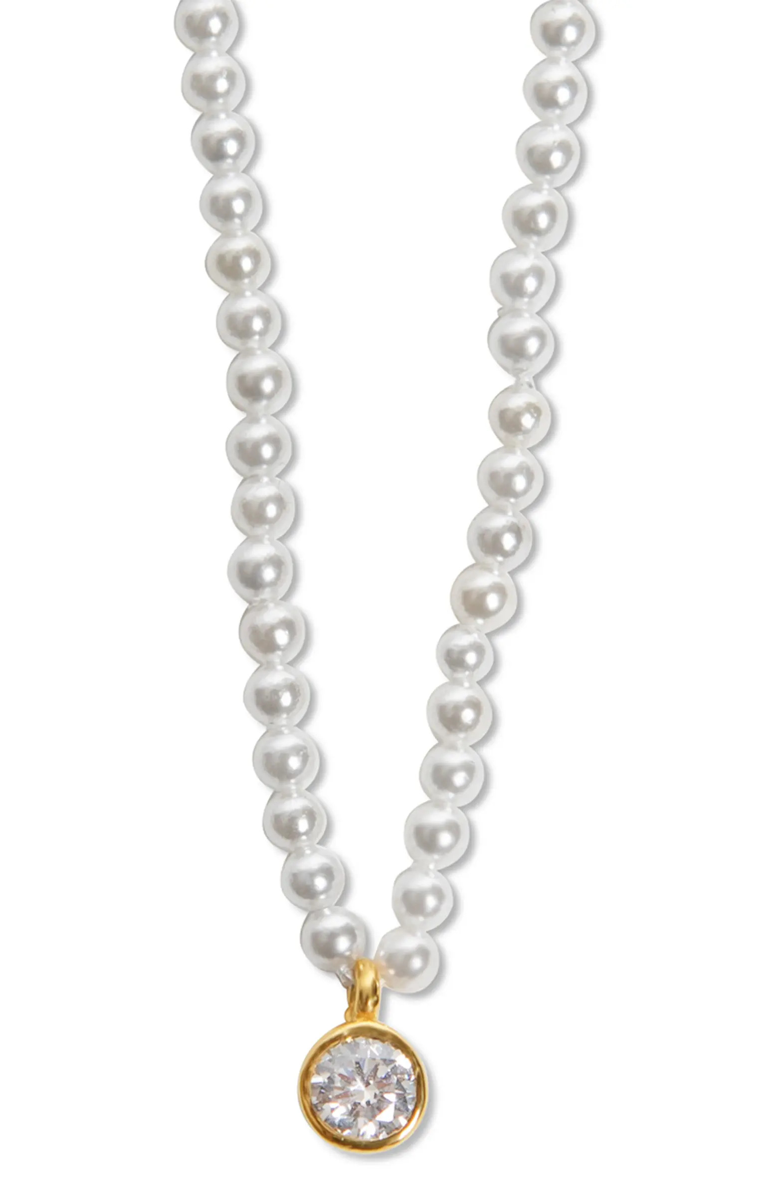 Argento Vivo Sterling Silver Stone Pendant Beaded Necklace | Nordstrom | Nordstrom