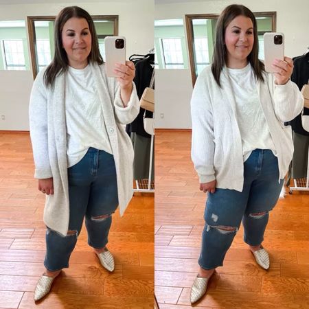 Loving these save or splurge cardigans (or coatigans!) paired with the best plus size jeans! These can both be worn as plus size tops for the best trendy plus size fall fashion and plus size fall outfits! 
11/27

#LTKplussize #LTKCyberWeek #LTKSeasonal