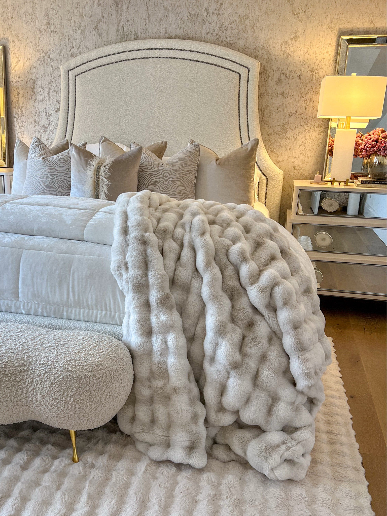 Allow me to share with you my favorite weighted, oversized, coziest most luxurious throw blanket. Not only does it not shed but it genuinely uplifts my mood and allows for a cozy evening after a long day. Great to style in your bedroom on your bed, in your living room on your sofa or have it accessible in a basket for when you need it. This is the Cappuccino in Large but is available in other colors and sizes too. 

#LTKHome #LTKStyleTip #LTKSeasonal