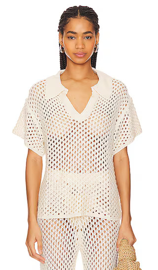 Balmy Crochet Top in Cream | Revolve Clothing (Global)