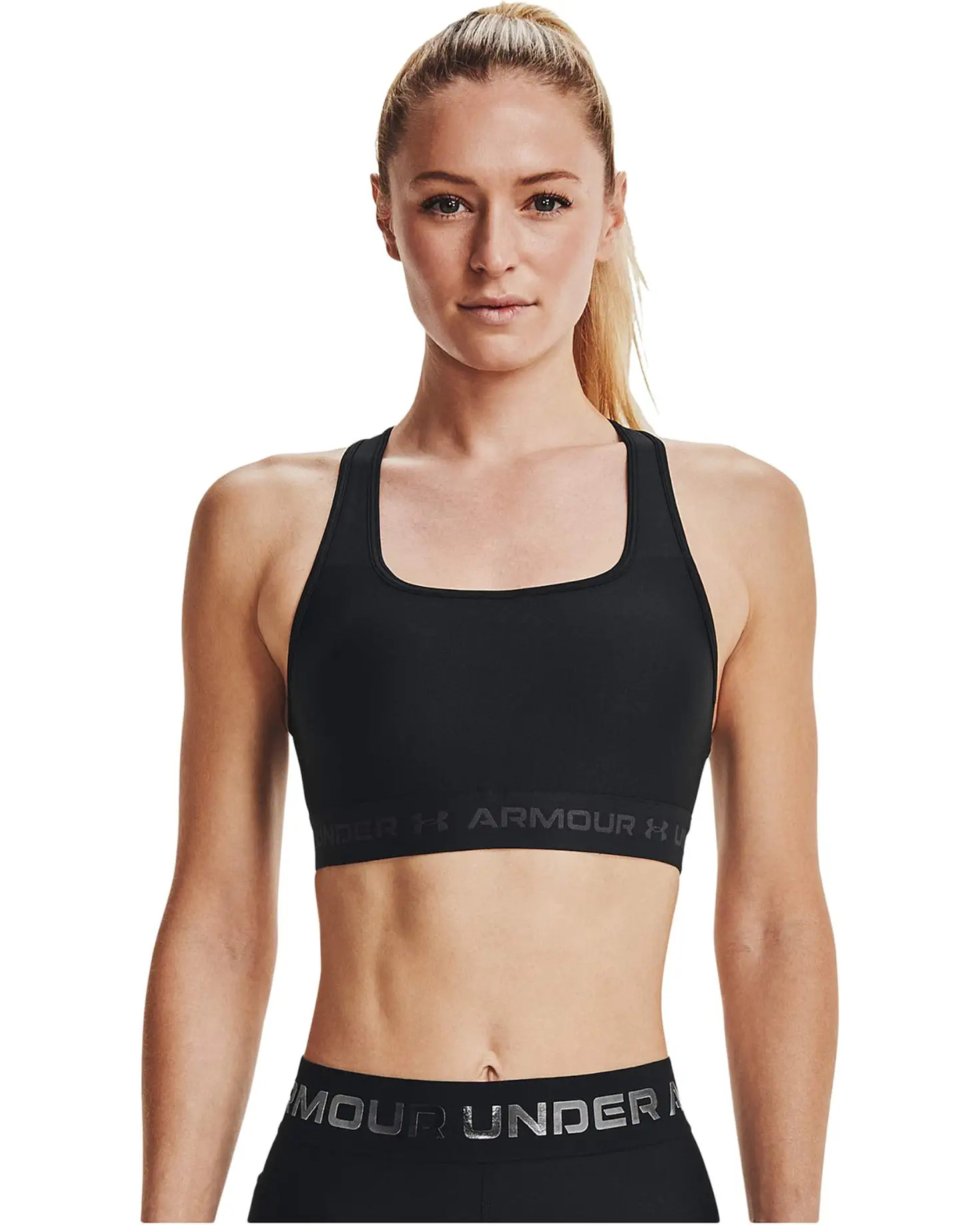 Under Armour Cross-Back Mid Bra | Zappos