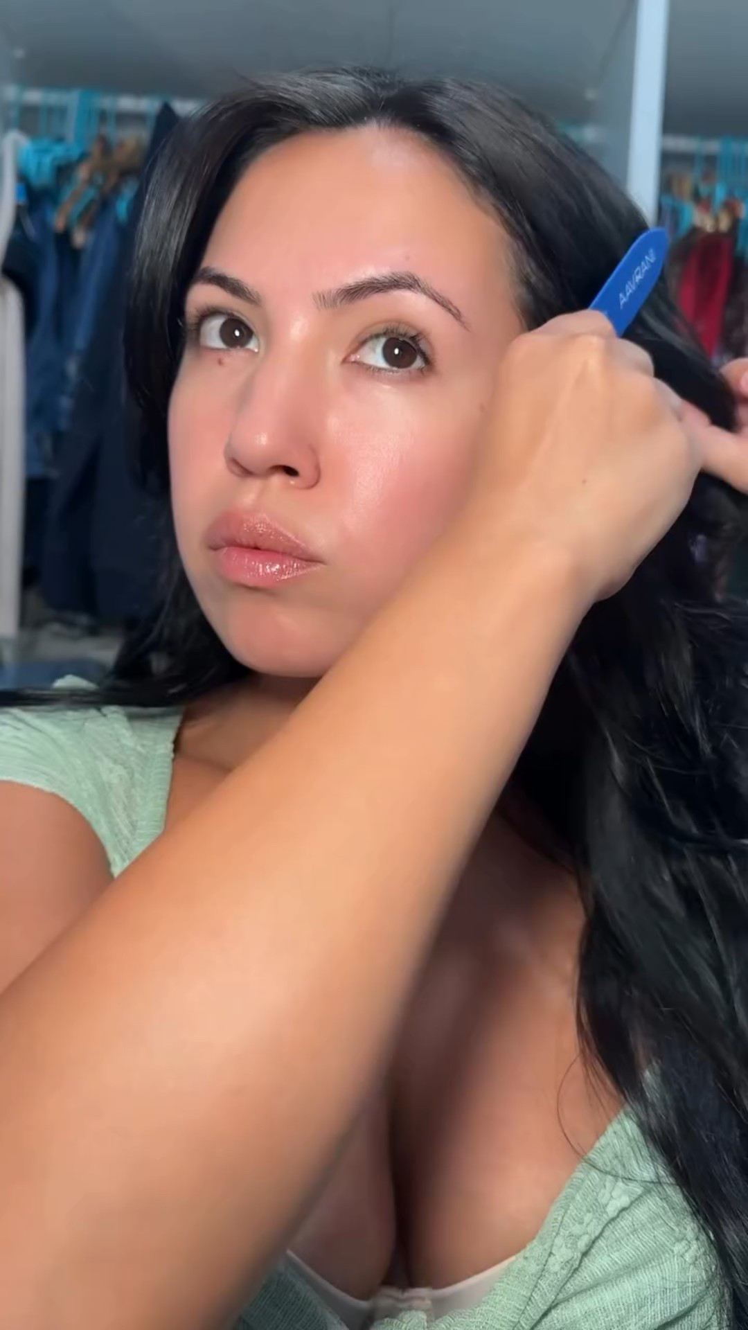 Finally found the perfect combo 🫧

Make up details 
Foundation: L’Oreal Lumi Glotion in medium
Concealer: Tarte Shape Tape in medium Sand
Bronzer: Rare Beauty in Happy Sol and Patrick Ta in She’s Bronzed
Blush: Rare Beauty in Bliss
Setting powder: Laura Mercier in translucent honey 
Brows: Anasatasia Beverly Hills Brow Wiz pencil in dark brown 
Eyeshadow: Make Up by Mario
Eyeliner: Maybeline Hypereasy liner in Pitch Brown
Mascara: Essence lash princess and L’Oreal telescopic 
Lip combo: Maybeline liner in player and Maybeline lip gloss in Reef 
🤍🤍🤍

#grwmmakeup #grwm #glowymakeup #grwmhair #naturalmakeuplook