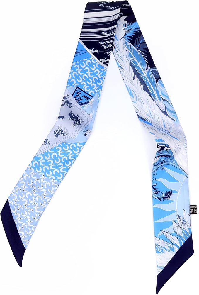 Mulberry silk Scarf hair ribbons for hair handbag scarf Tie Bundle Scarf Neckerchief Head Scarf f... | Amazon (US)