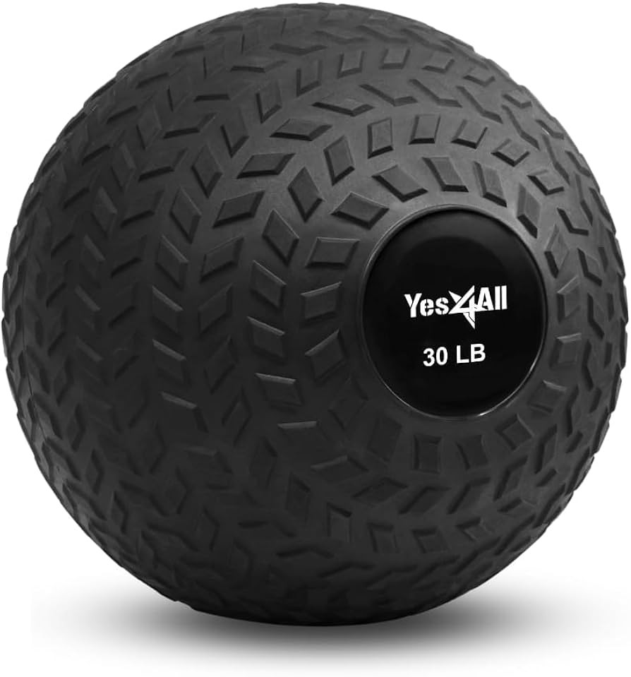 Yes4All Upgraded Fitness Slam Medicine Ball 30lbs for exercise, strength, power workout | Workout... | Amazon (US)