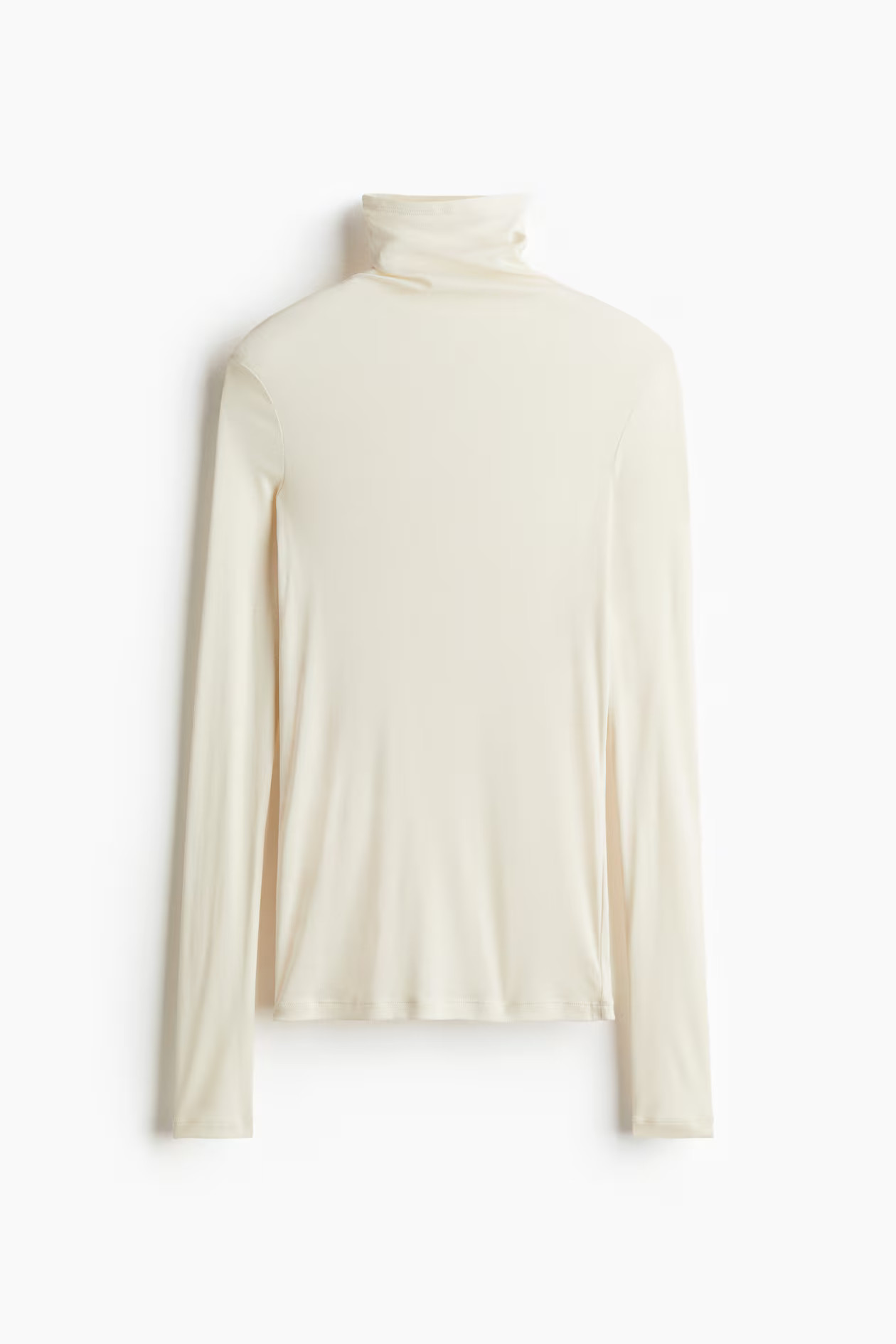 Turtleneck-Shirt aus Pima-Baumwolle - Cremefarben - Ladies | H&M AT | H&M (DE, AT, CH, NL, FI)