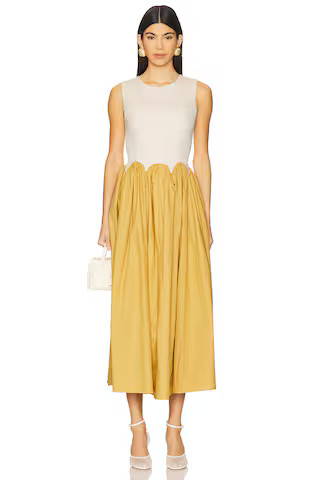 Never Fully Dressed Monika Dress in Camel from Revolve.com | Revolve Clothing (Global)