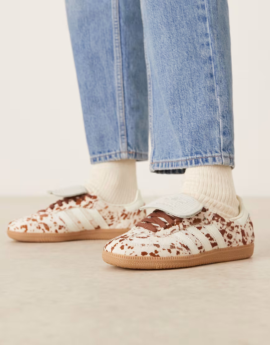 adidas Originals Samba LT sneakers in cow print-Multi | ASOS (Global)