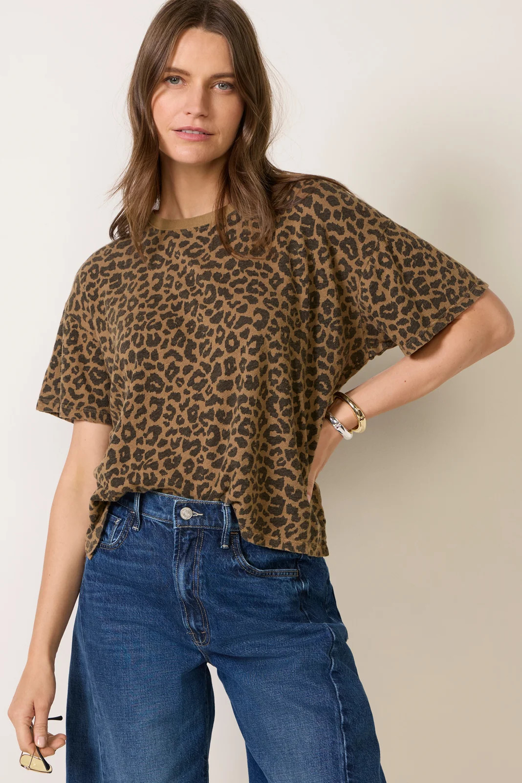 The Short Sleeve Boxy Ringer | Evereve