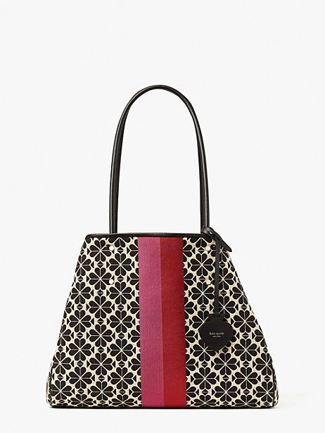 spade flower jacquard stripe everything large tote | Kate Spade (US)