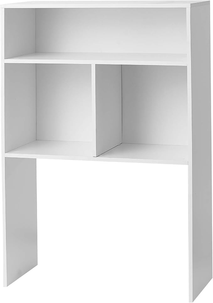 Yak About It® Extra Depth Cube Dorm Desk Bookshelf - White | Amazon (US)