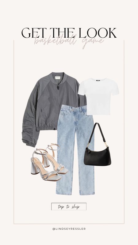 Get the Look: Basketball Game

Bomber jacket, Abercrombie jeans, amazon handbag, metallic heels, cropped tee, spring outfit inspo, spring fashion



#LTKshoecrush #LTKunder100 #LTKstyletip