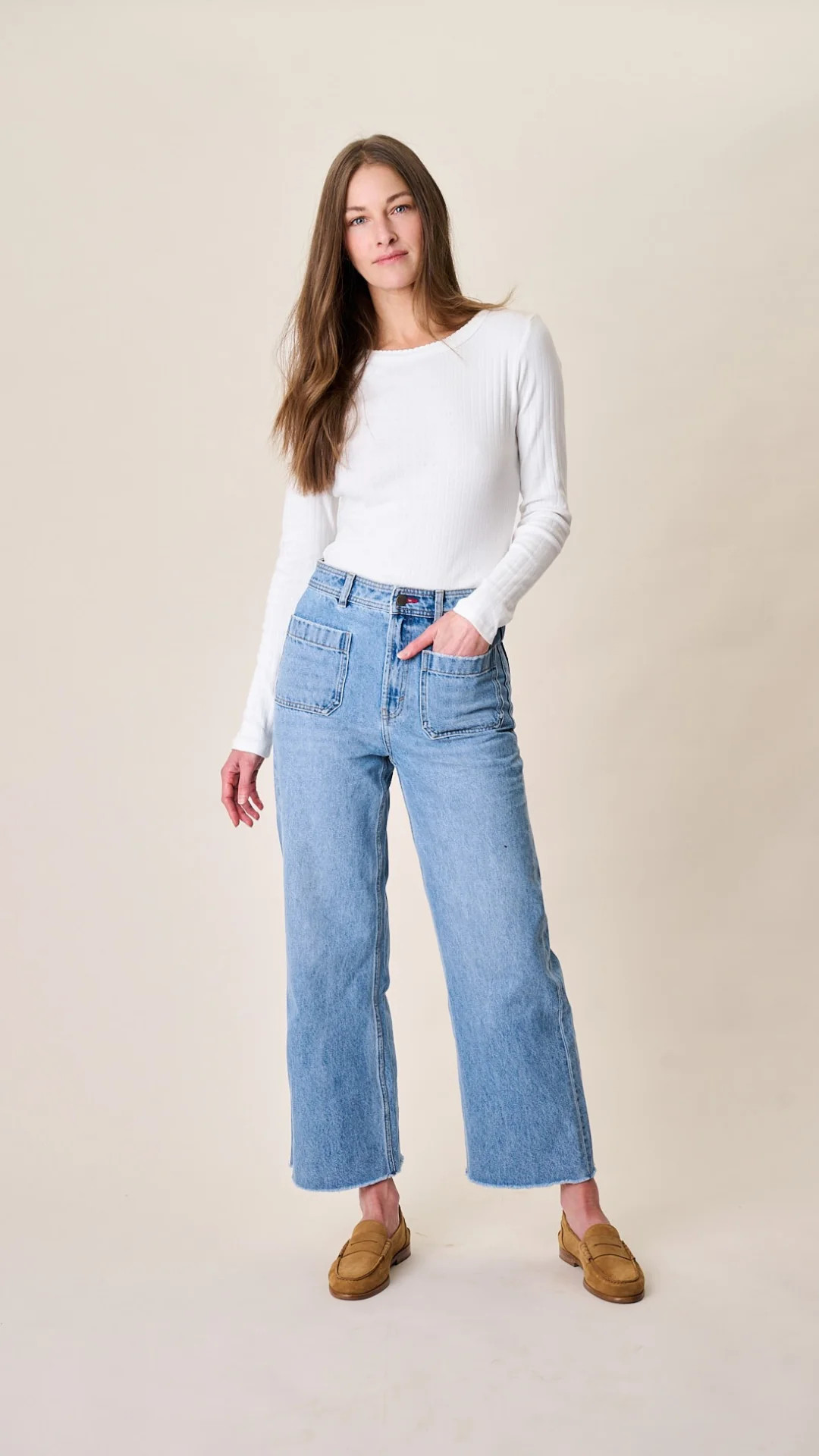 Haven High Rise Wide Leg Jean - Fairfield Wash | Marea