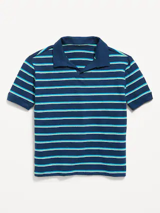 Short-Sleeve Textured-Knit Polo Shirt for Boys | Old Navy (US)