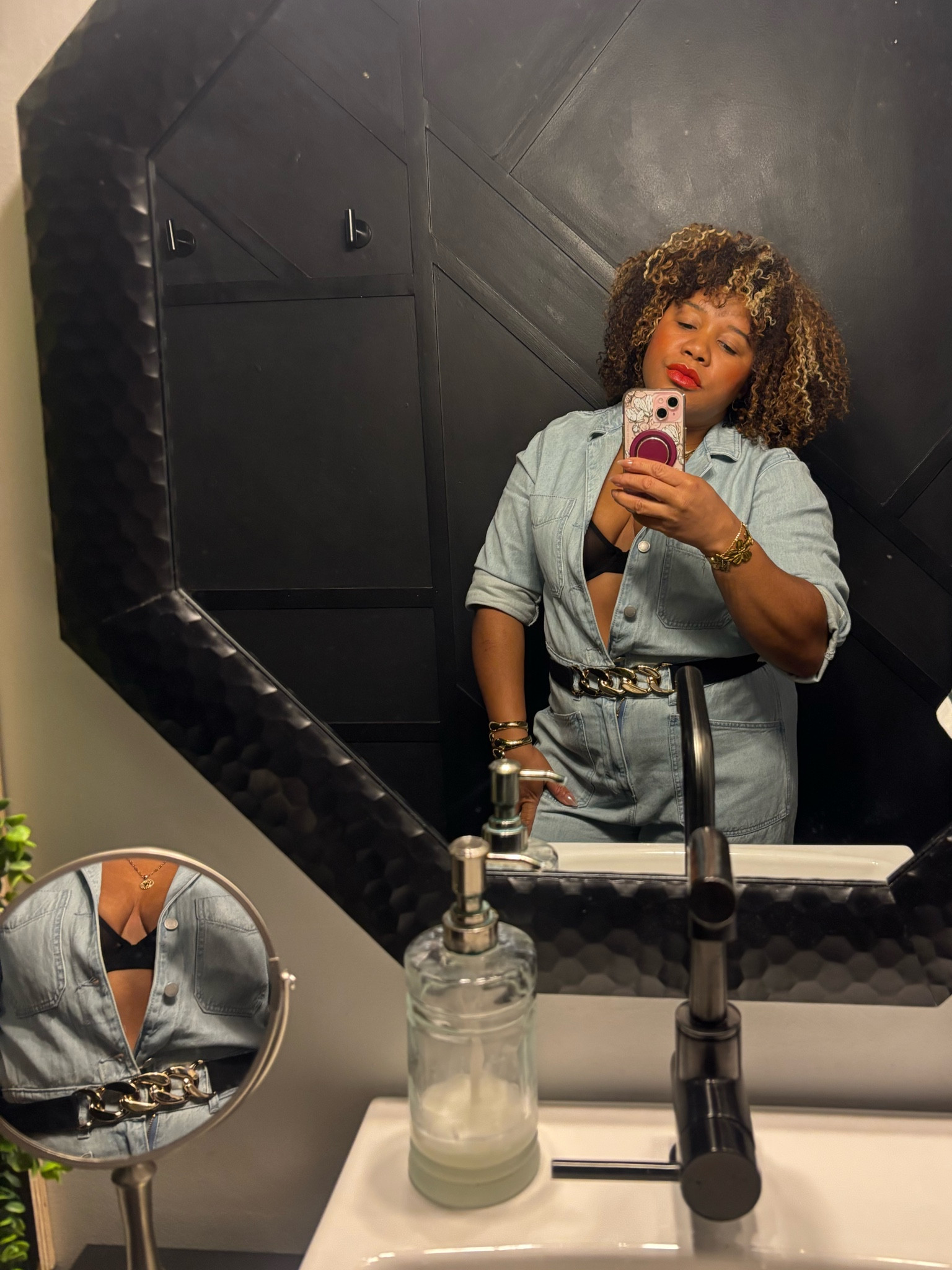 Cute & comfy jean jumpsuit 