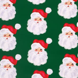 Green Santa Gift Wrap by Celebrate It™ | Michaels | Michaels Stores