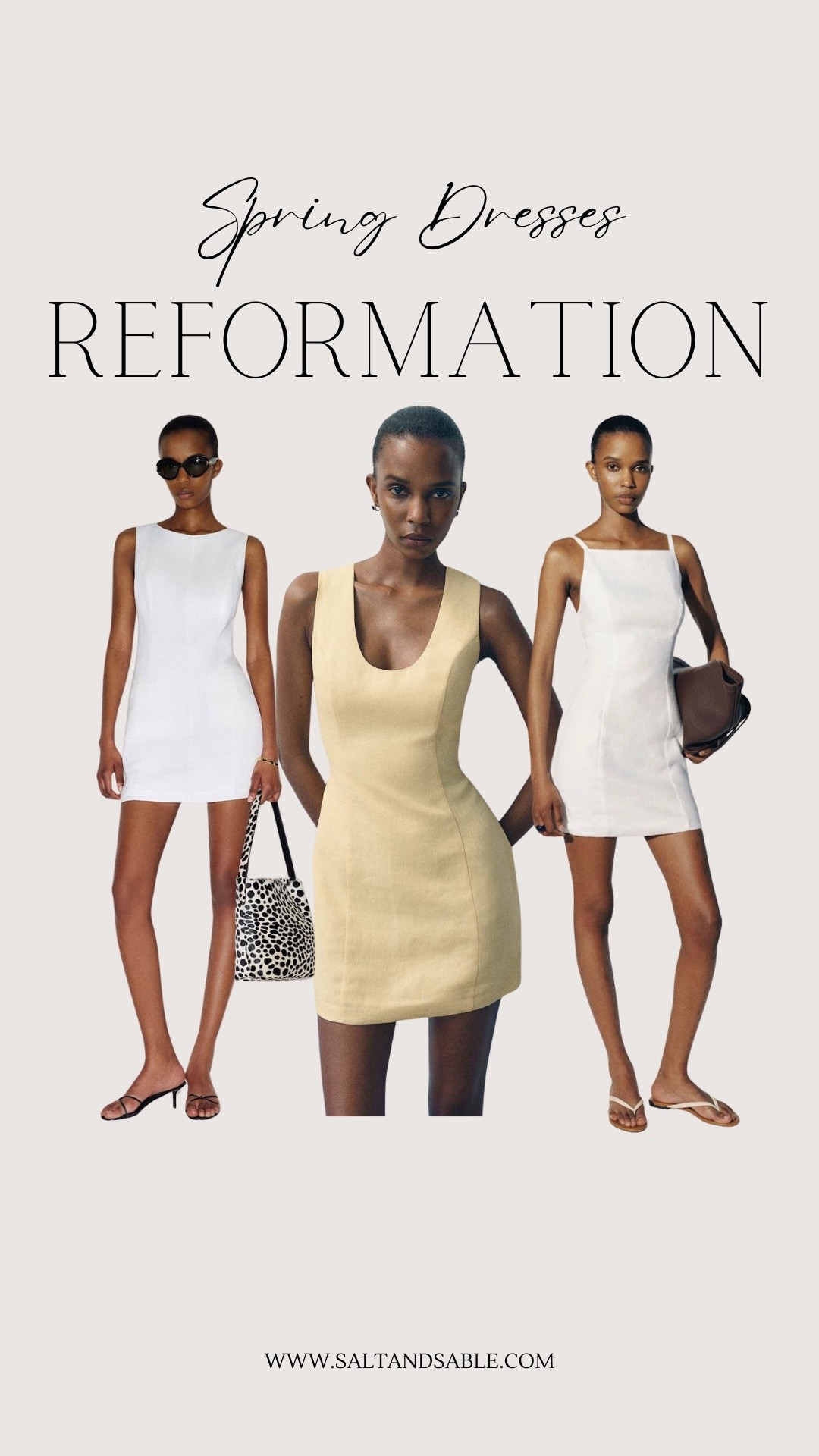 This Reformation linen dress collection is the blueprint for a minimalist spring wardrobe.

Think clean silhouettes, breathable linen fabrics, and neutral tones that feel effortless but elevated. These dresses are perfect for building a capsule wardrobe, whether you’re styling for everyday wear, vacation outfits, or a polished spring/summer look.

From classic white mini dresses to soft neutral tones, each piece is designed to be worn on repeat — styled up with heels or down with sandals.

If you’re into timeless fashion, French-inspired style, and simple outfits that always look put together, this is it.

#LTKMothersDay #LTKdayinmylife #LTKgrwm