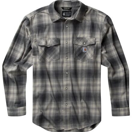Rugged Flex Relaxed MW Flannel LS Snap Plaid Shirt - Men's | Backcountry