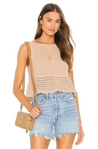 525 Pointelle Tiny Top in Oat from Revolve.com | Revolve Clothing (Global)