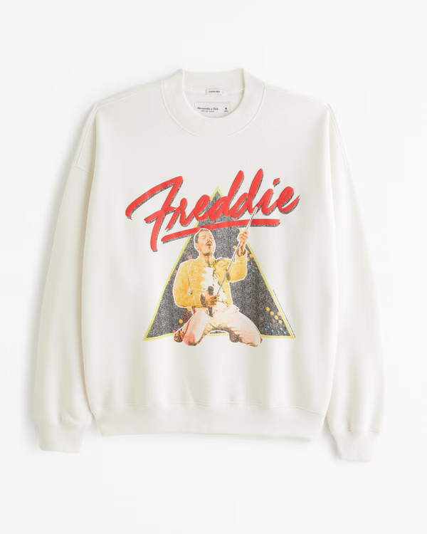 Pride Freddie Mercury Graphic Crew Sweatshirt | Abercrombie & Fitch (US)