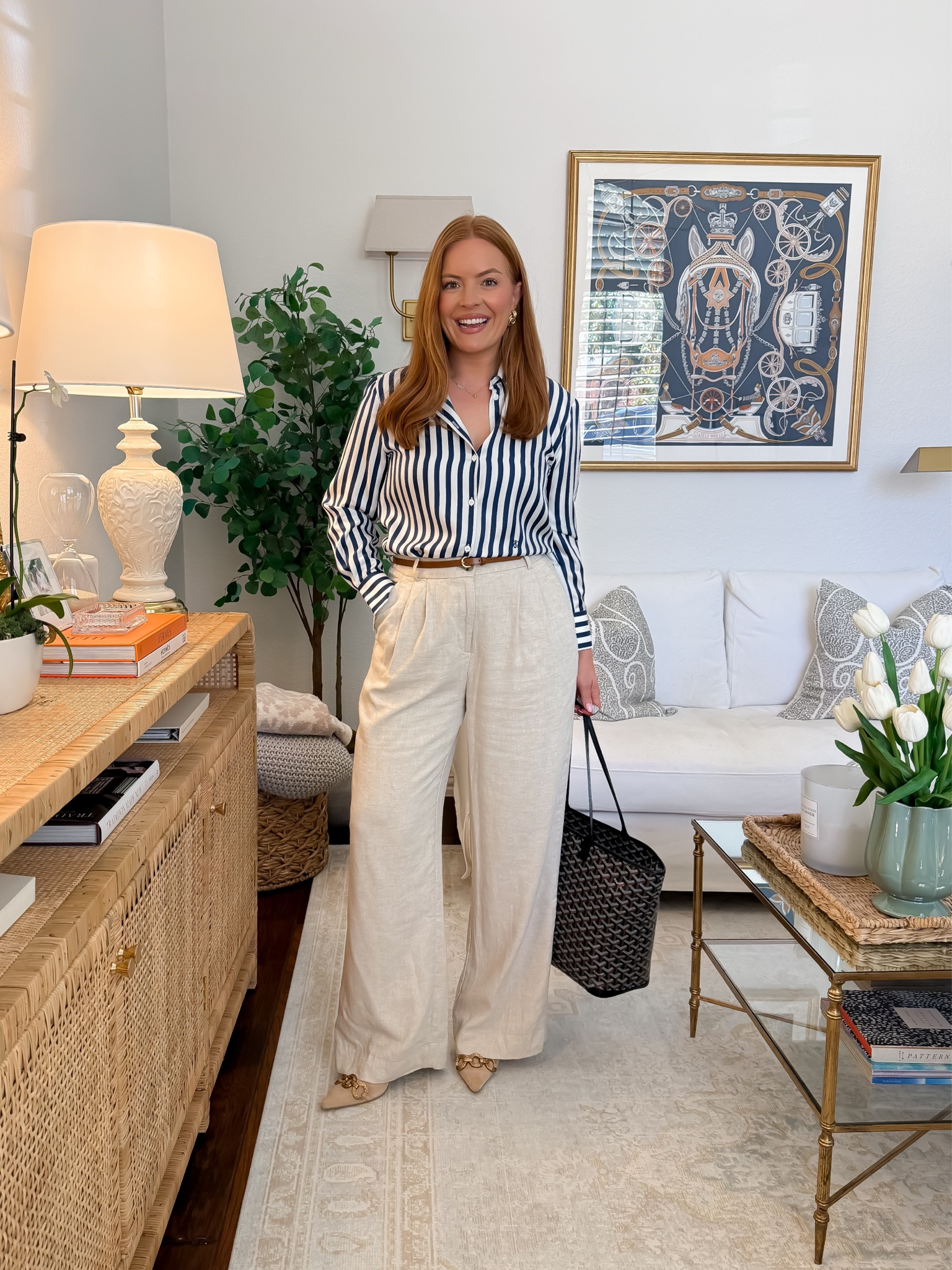 Striped Button Down + Linen Trousers
Nothing says summer workwear quite like navy stripes and linen ✨ The Abercrombie Sloane Linen Pants make this look feel relaxed while still looking completely office-ready. Bonus: every piece mixes and matches effortlessly.

#LTKxAbercrombie #LTKmomlife #LTKWorkwear