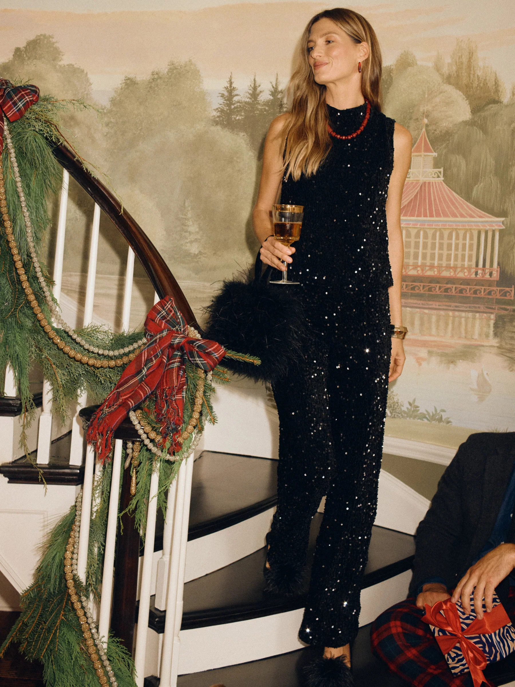 Leeza Sleeveless Sequin Top | J.McLaughlin